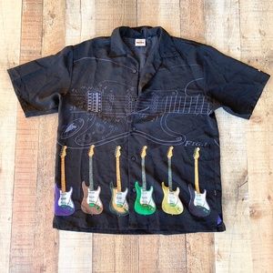 Hard Rock Cafe | Guitar Print Button Down